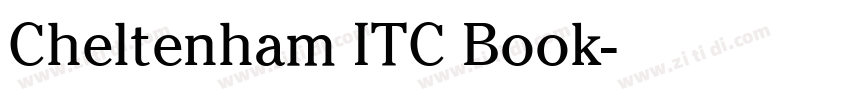 Cheltenham ITC Book字体转换